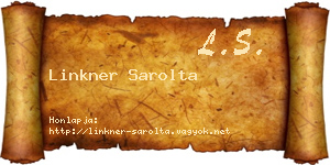 Linkner Sarolta névjegykártya