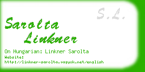 sarolta linkner business card